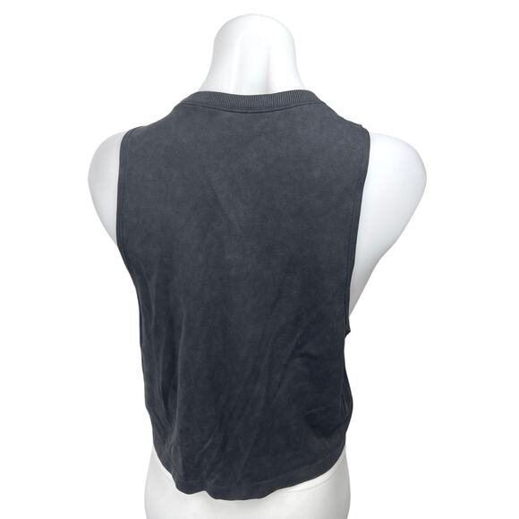 Offline by Aerie Women's Black Sleeveless Workout Muscle Tee Crop Tank Top XS - Picture 2 of 4